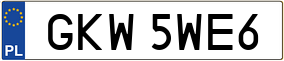Trailer License Plate